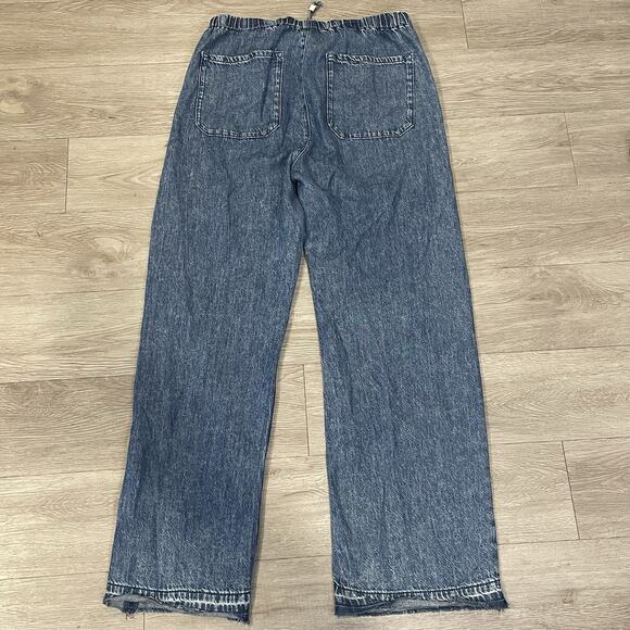 Rag & Bone Womens Pants 27 Denim Drawstring Long Straight Lightweight Casual - Picture 3 of 7